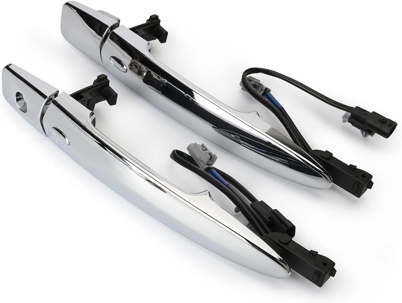 Jepacr 806409N00A Exterior Outer Chrome Door Handle Front Left & Right Side (2 PCS), with Sensor and Smart Keyless Entry System, for Nissan Sentra/Maxima/Murano/Leaf Replace# 806469N00A 806469N00A - Image 2